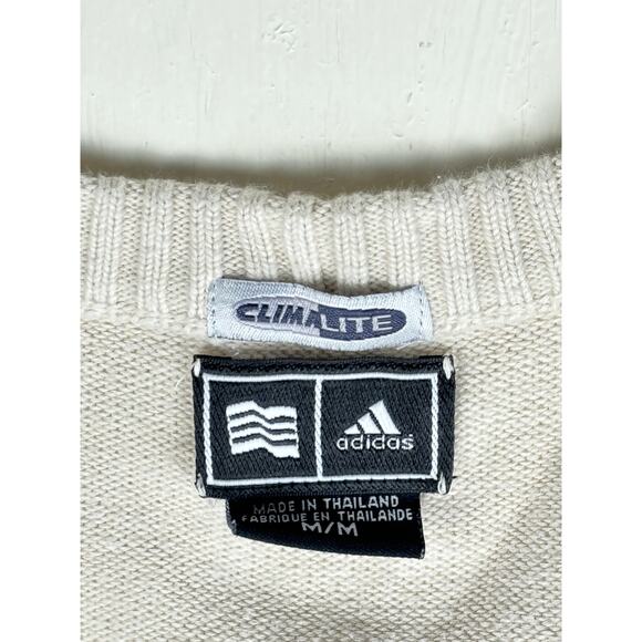 Adidas Vintage Light Beige Sweater Vest size M - Picture 2 of 3